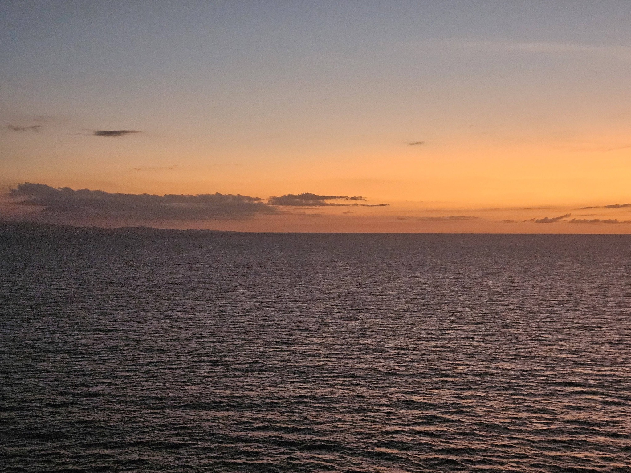 Sunset over the ocean