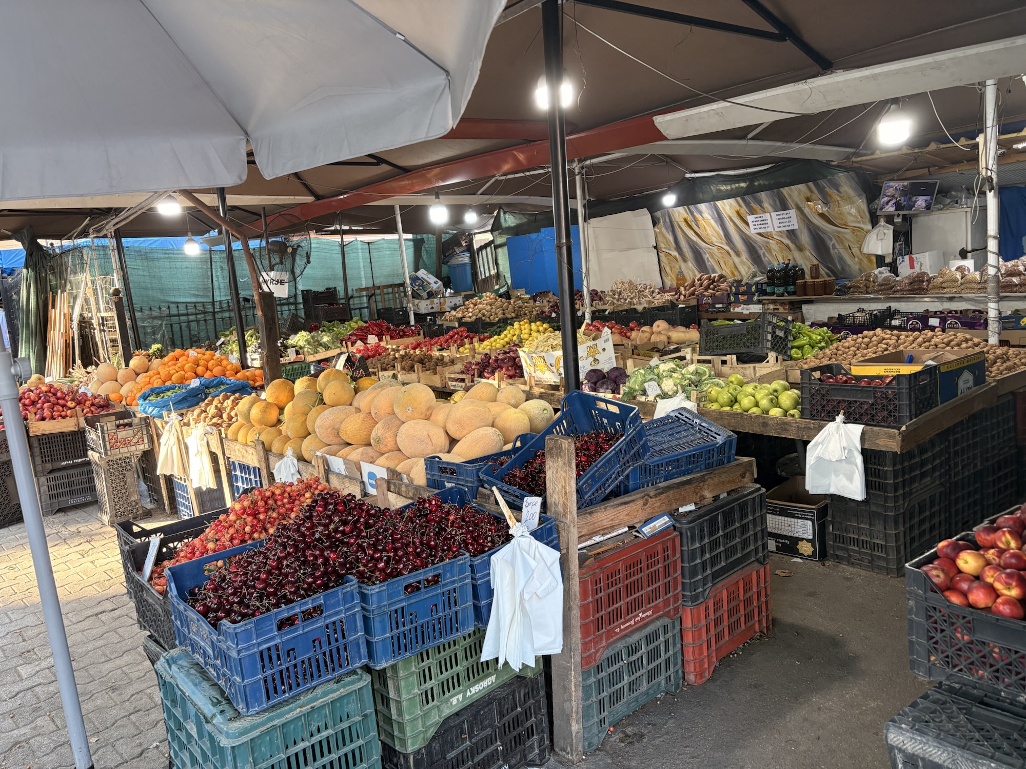 Fresh local food from Albania