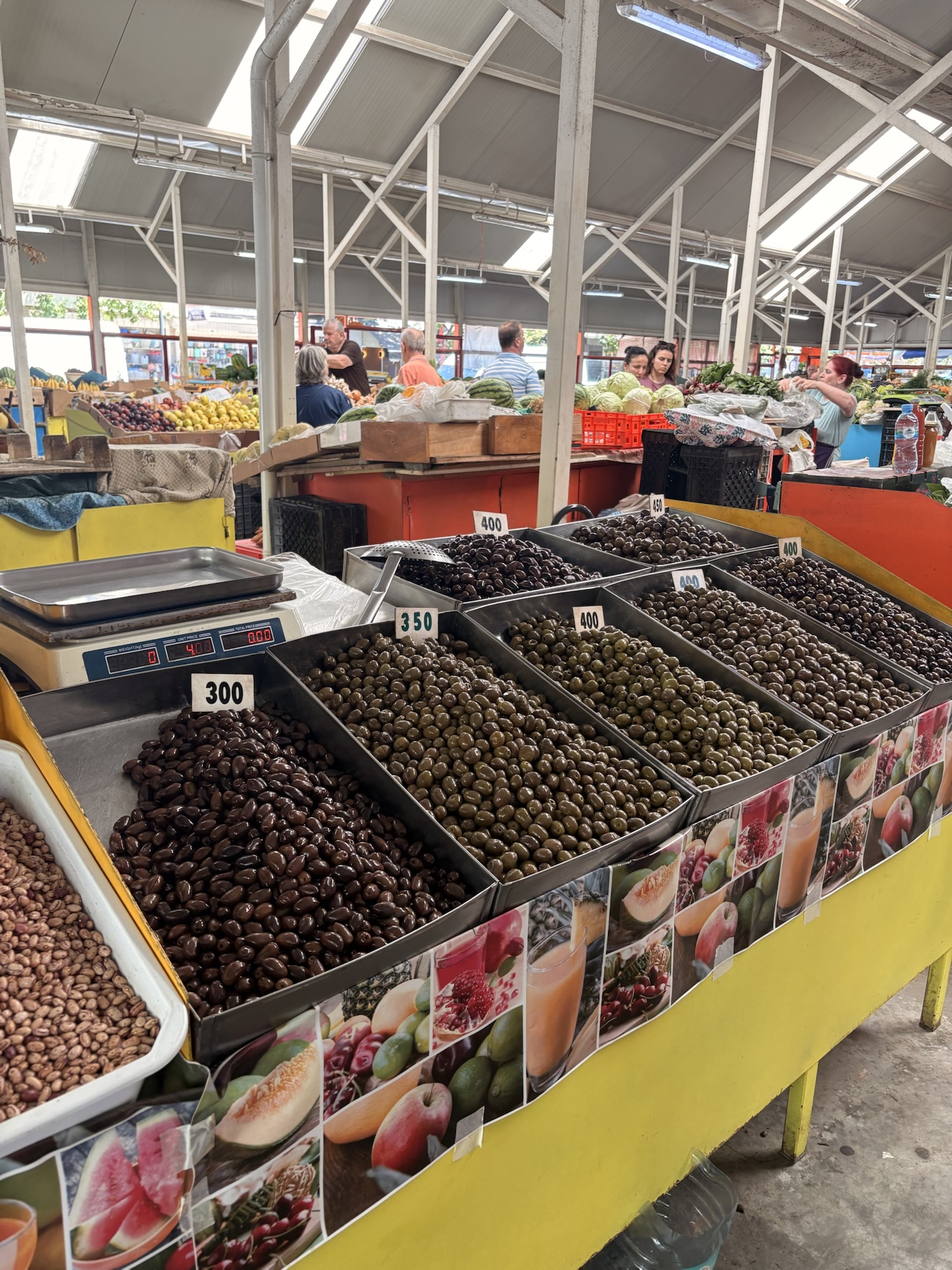 Fresh olives at the market