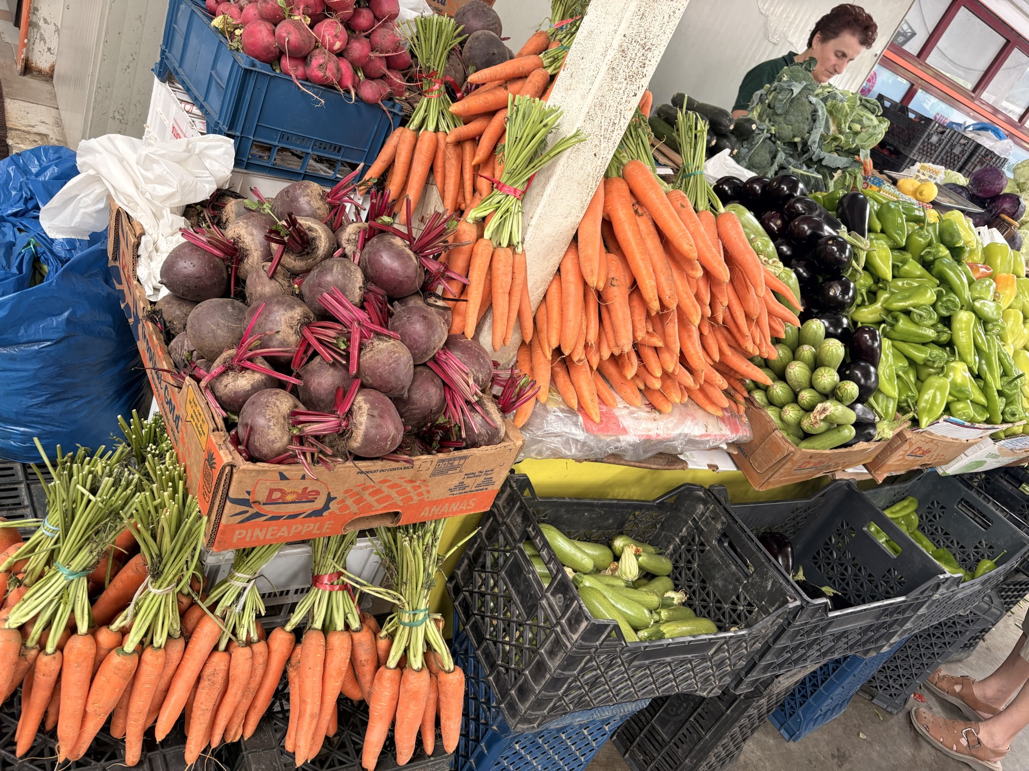 Nuts and dried fruit at the market