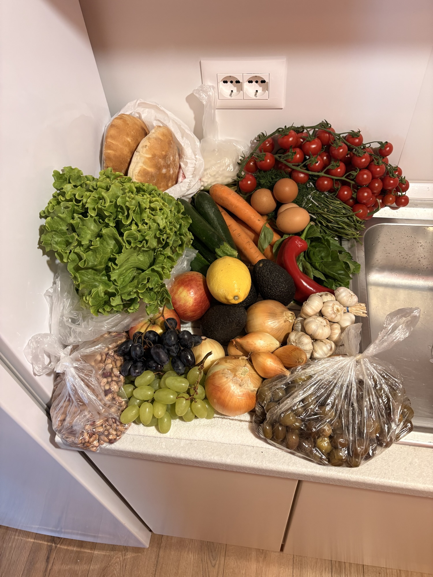 Fresh food from an Albanian market